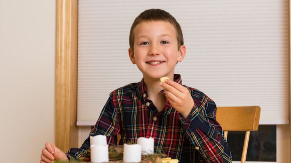 Child at table